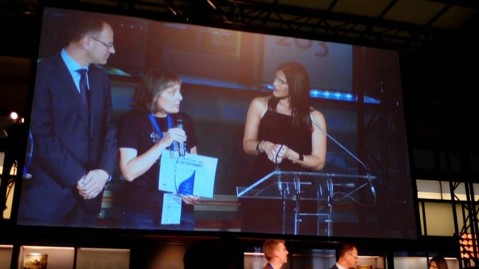 Profª Manuela Correia Já recebeu o 1º Prémio Europeu, em Bruxelas!