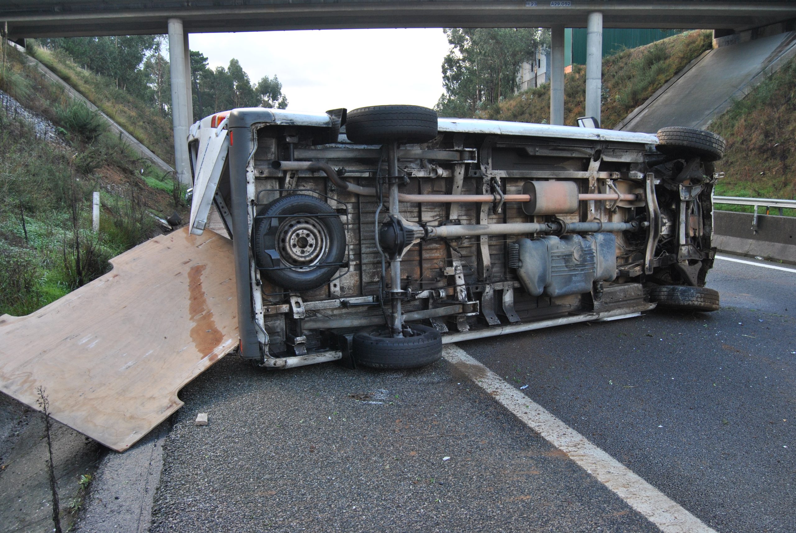 Acidente aparatoso na A29