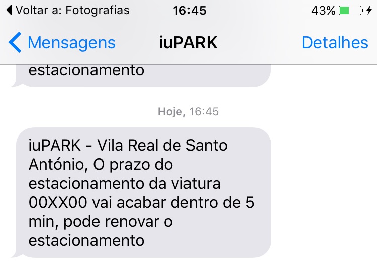 iuPark_msg_alerta_prazo de estacionamento