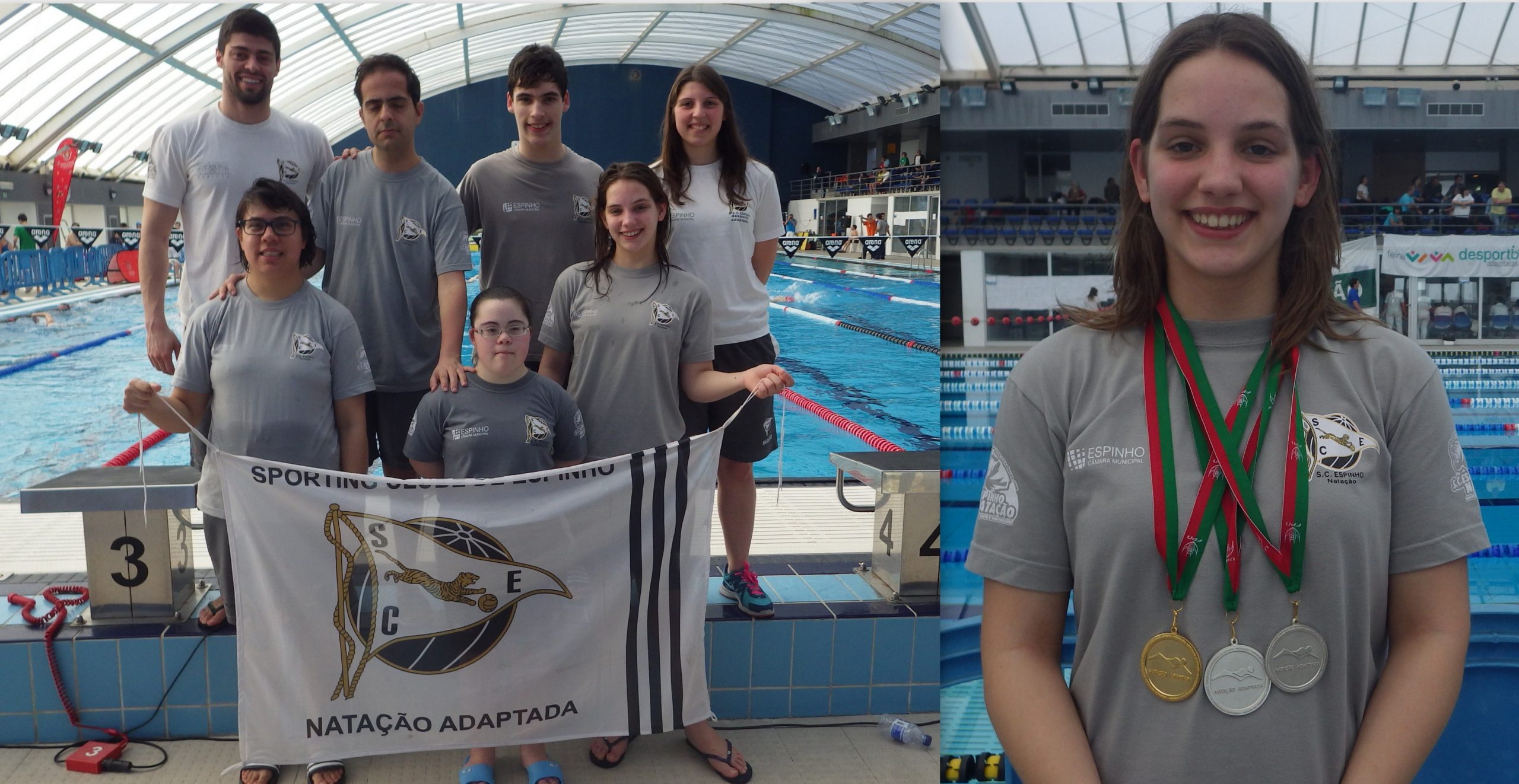 Natação Adaptada: Vera Cardoso Campeã Nacional nos 50m costas