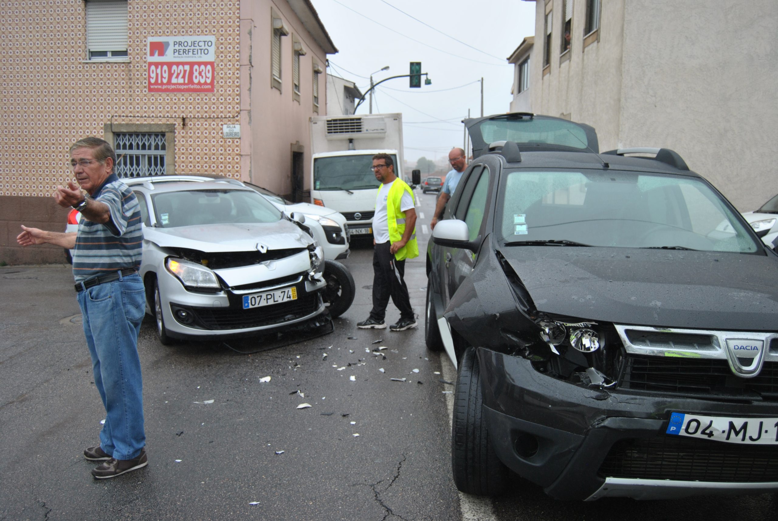 Acidente aparatoso em Silvalde