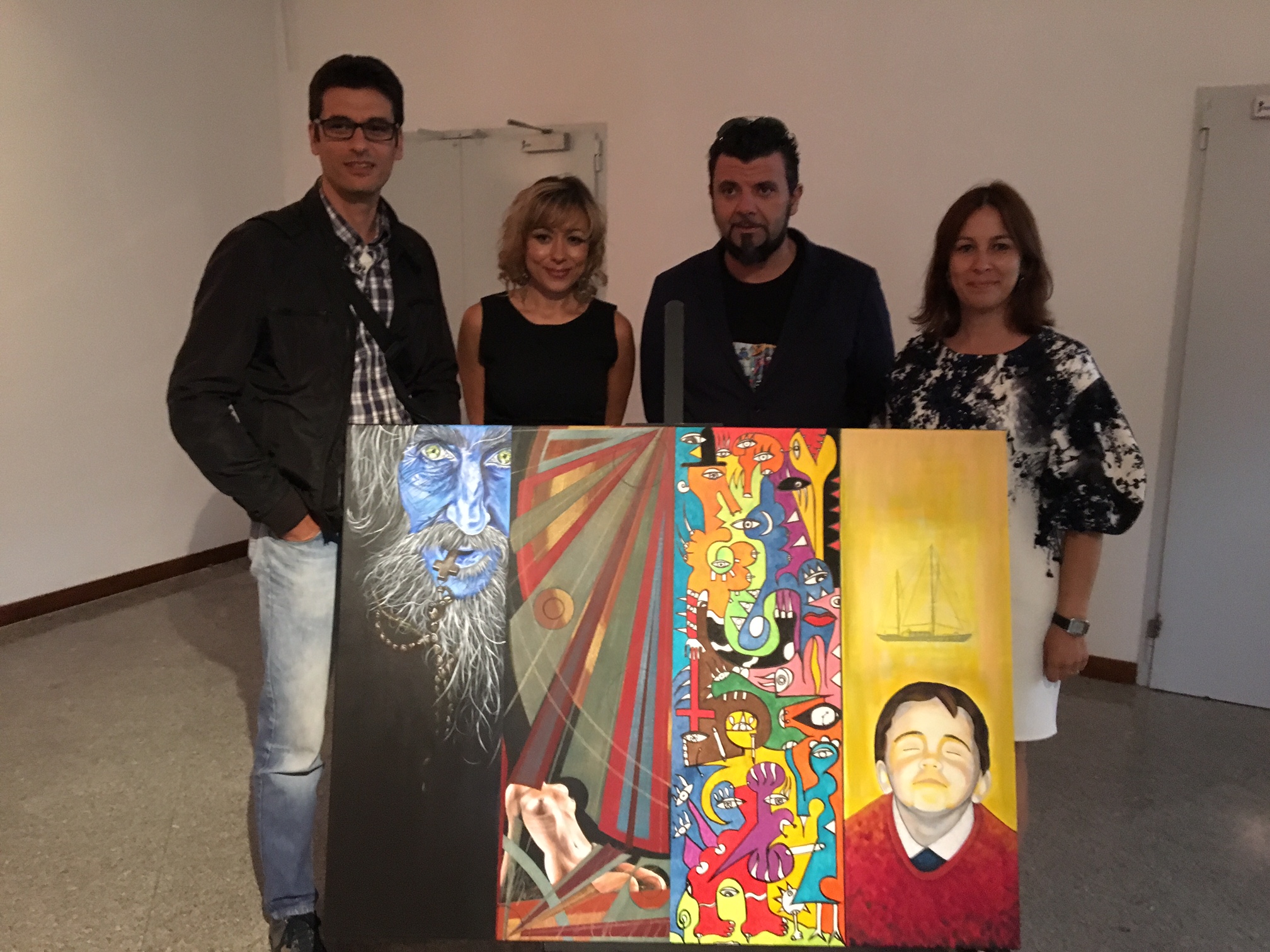 Inaugurada exposição de pintura no Multimeios “4 Mãos d’Arte”