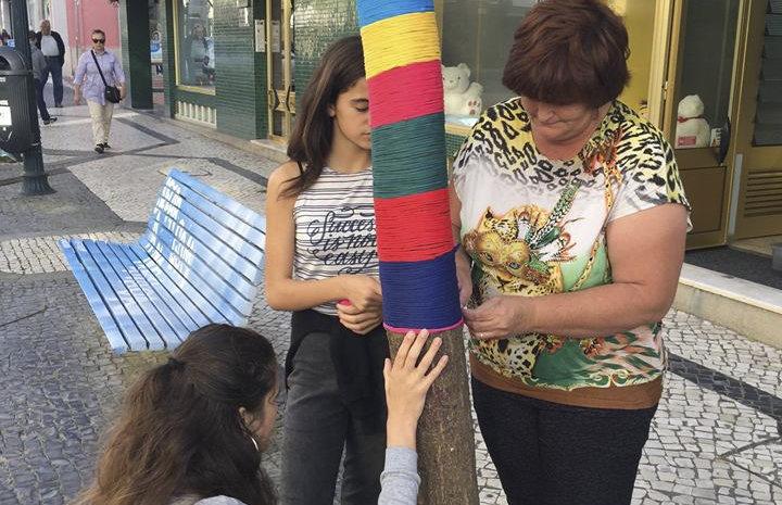 Árvores coloridas pela cidade anunciam a chegada do CINANIMA
