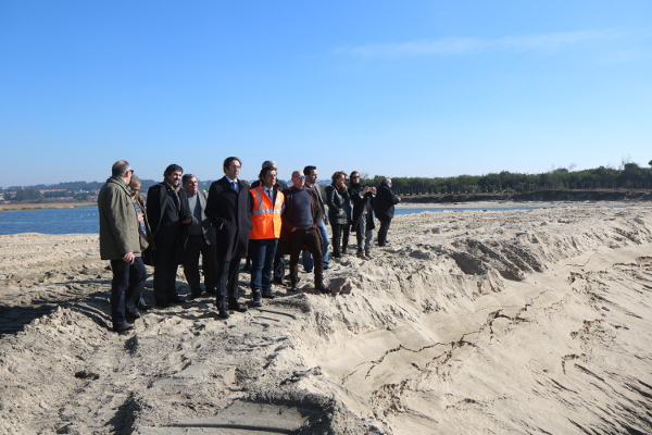 Visita às obras da requalificação da Lagoa de Paramos/ Barrinha de Esmoriz