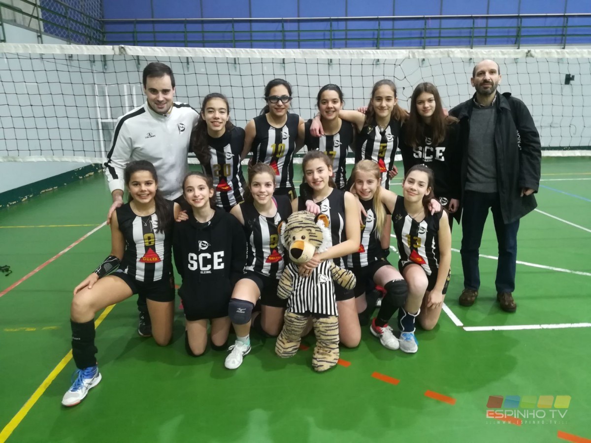 Voleibol: Minis B femininas do SCE imparáveis