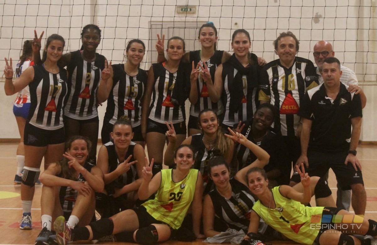 Voleibol: Equipa sénior feminina vence e o Esmoriz e hoje defronta o Sporting CP