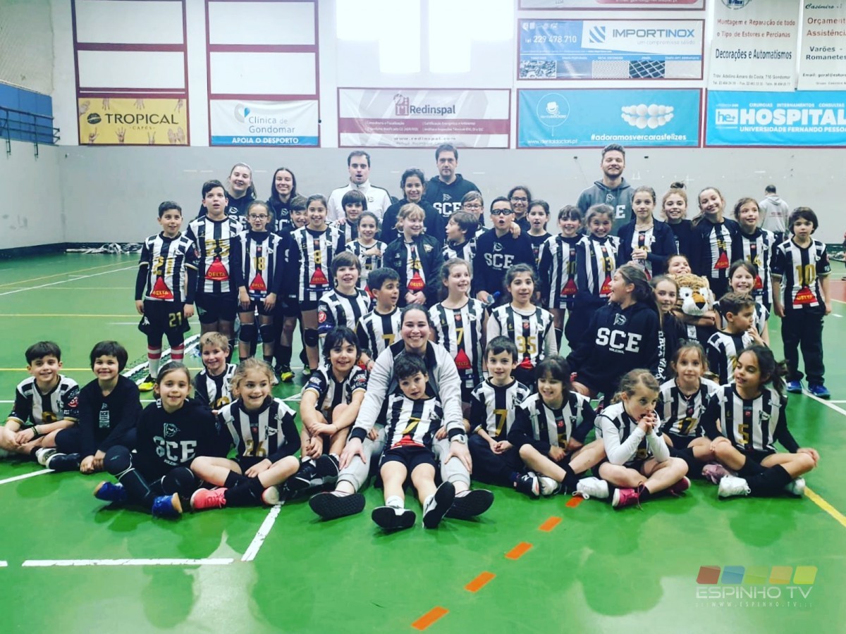 Voleibol SCE: Minis A Campeões em Gondomar