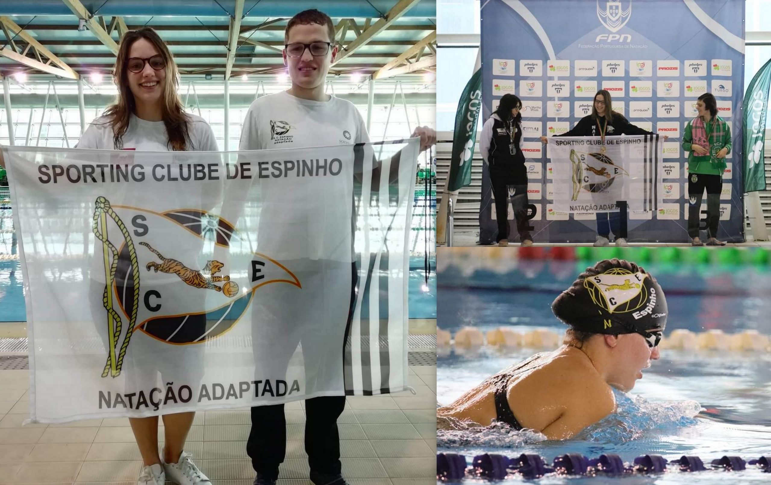 5 Pódios para o SC Espinho na Natação Adaptada