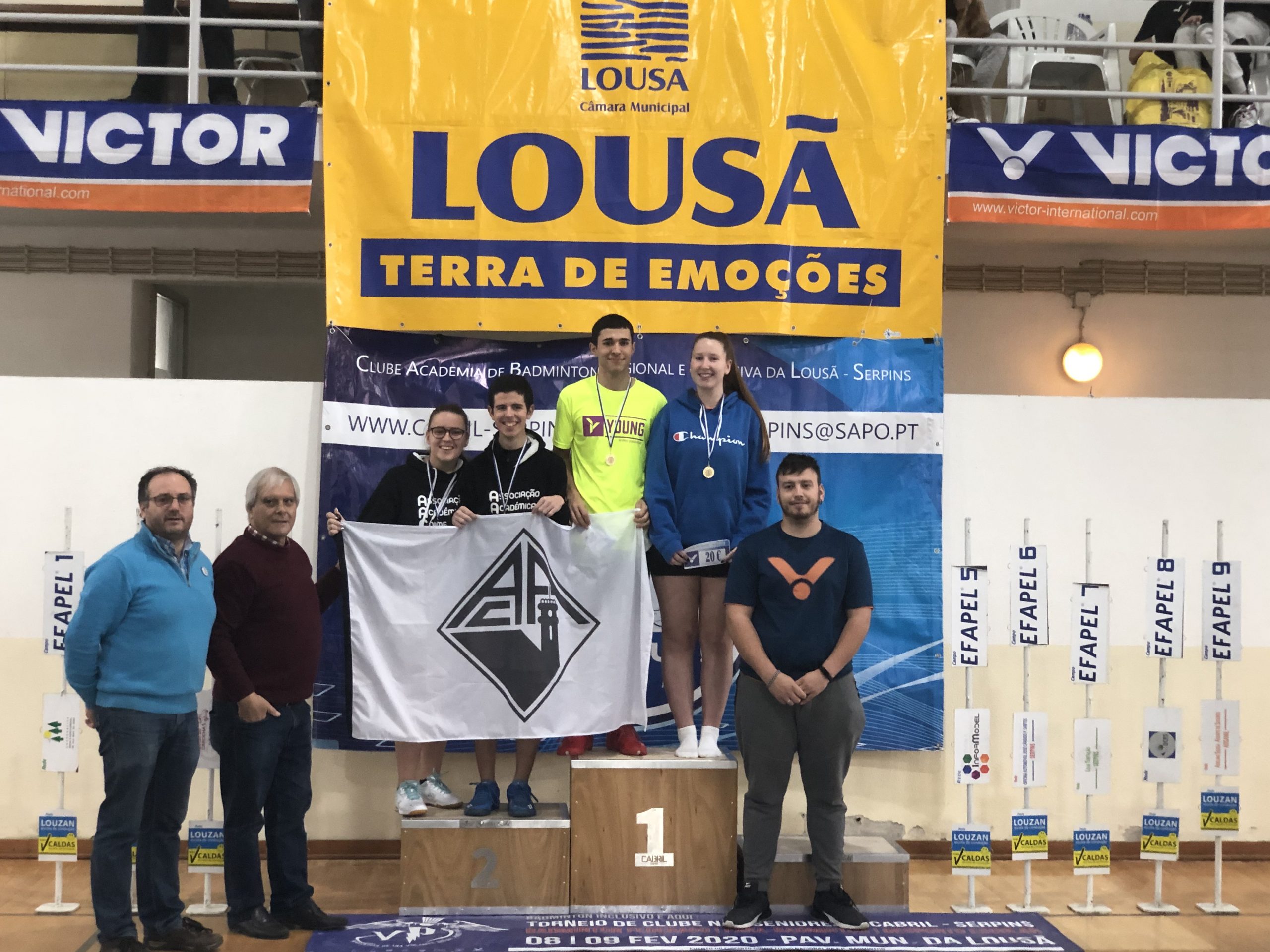 Badminton da Novasemente no 2º Torneio de Clubes Nao-Seniores na Lousã
