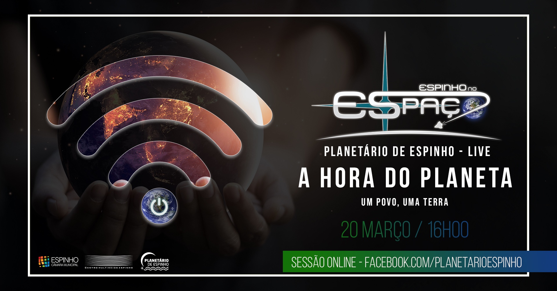 Mais uma iniciativa online do Planetário de Espinho – “Hora do Planeta”