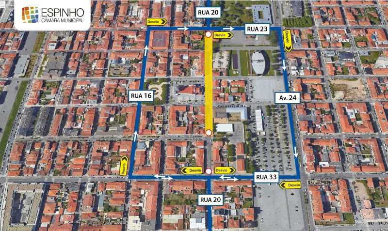 Requalificação da Rua 20 > A frente de obra avançará até à rua 31
