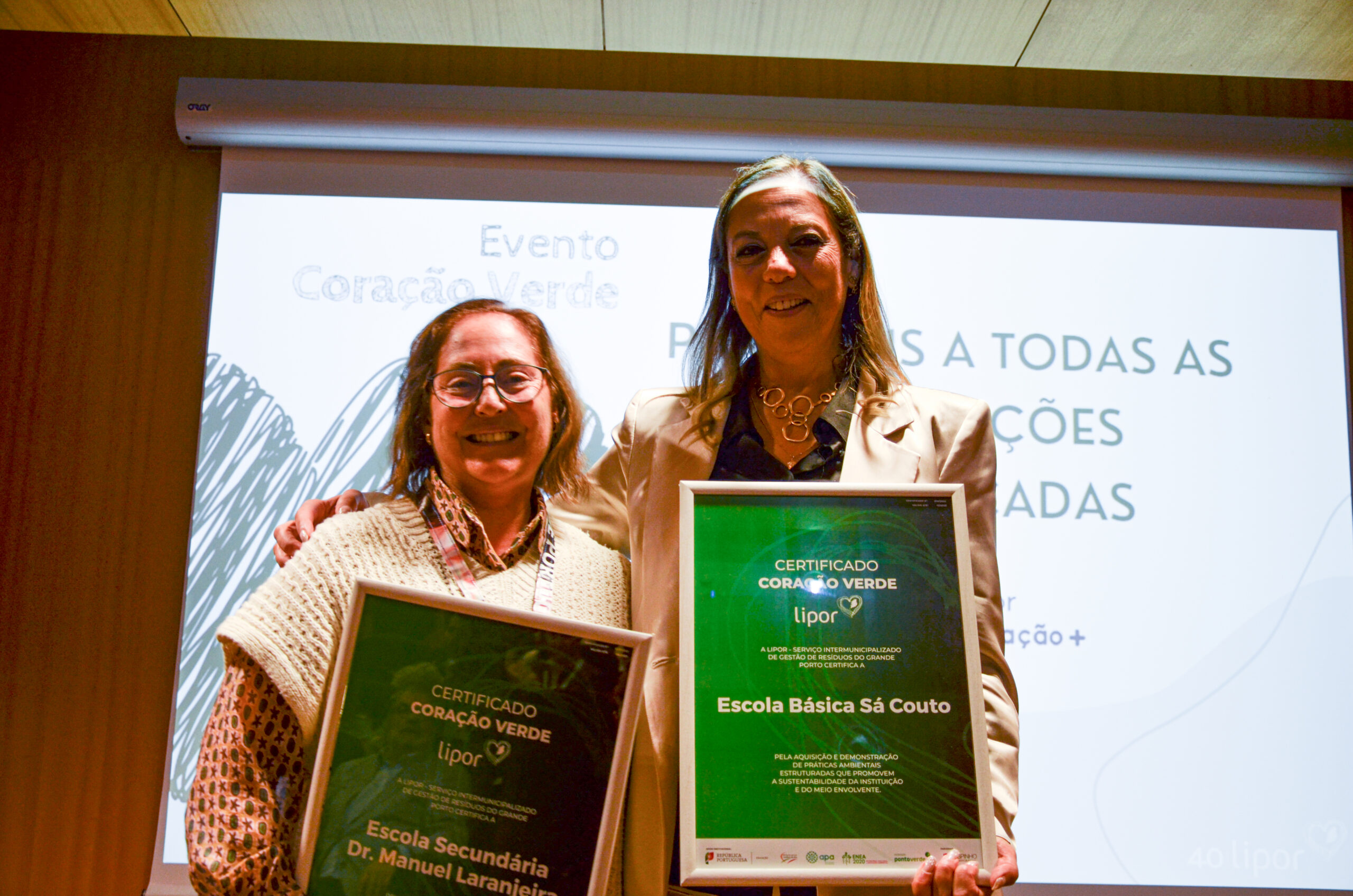 Lipor entregou certificados Coração Verde à Escola Sec. Manuel Laranjeira e Escola Sá Couto
